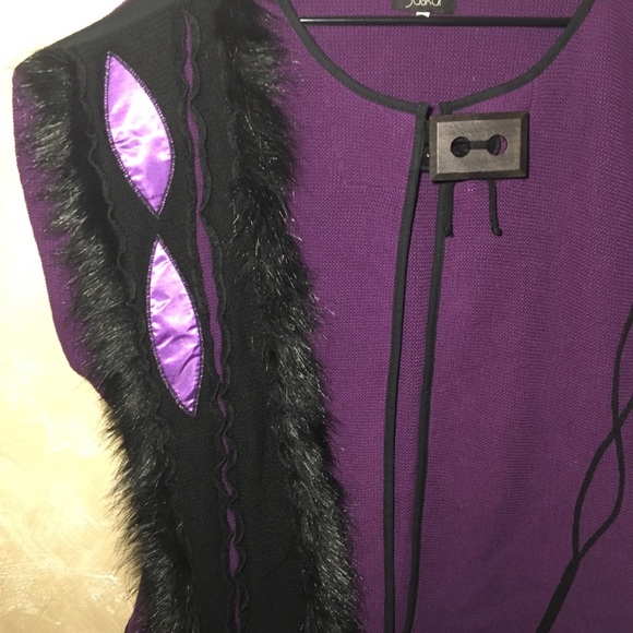 Jaskar Sweater Cardigan With Faux Fur - Picture 6 of 6